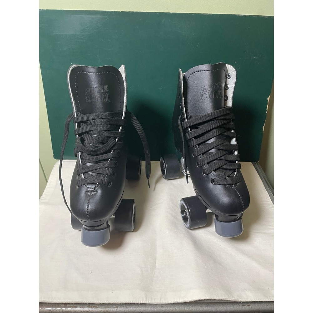 California Skate Co Malibu Black Quad Roller Skates Women Size 5 High Top Boot